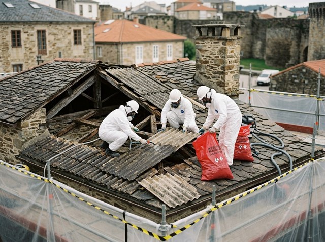 Desamiantado en edificios institucionales y patrimoniales en Lugo - Imagen 1