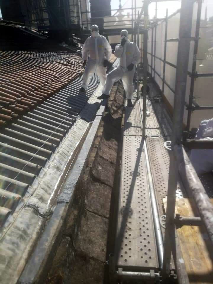 Retirada de amianto en la Catedral de Santiago