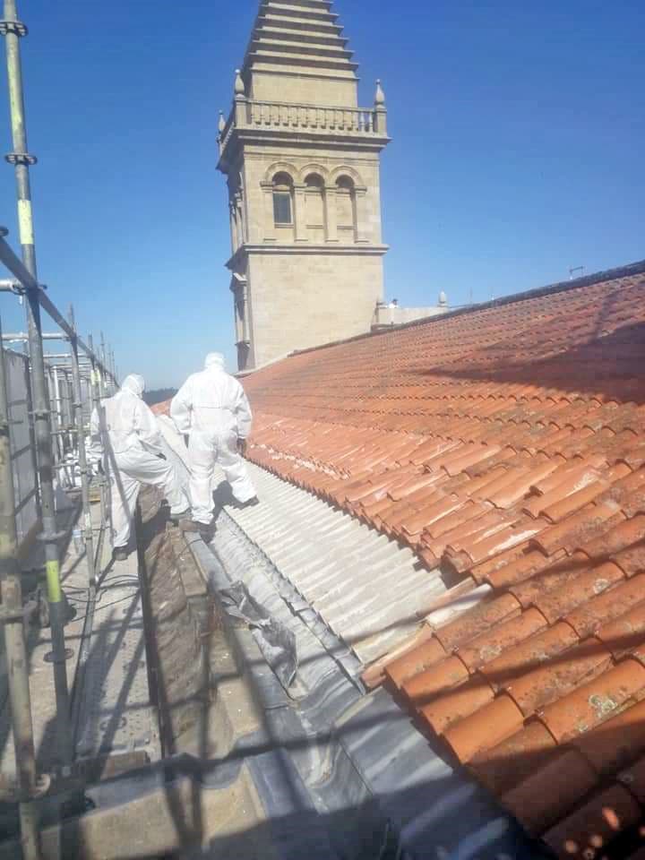 Retirada de amianto en la Catedral de Santiago