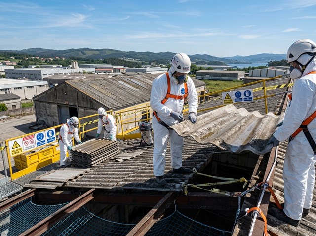 Retirada de uralita con amianto en viviendas, locales y naves en Narón - Imagen 1