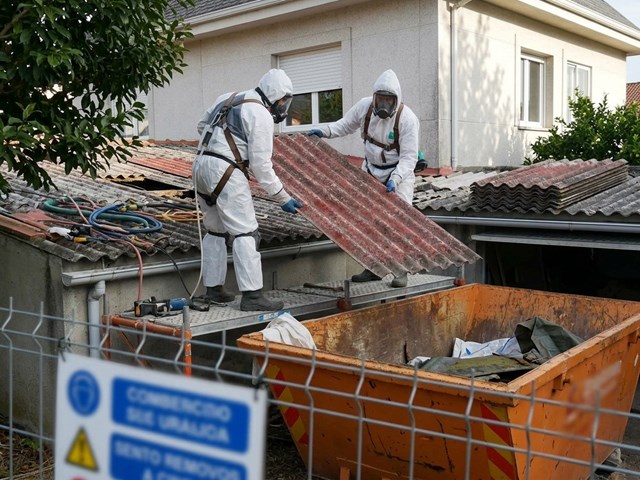 Retirada de uralita con amianto en viviendas, locales y naves en Narón